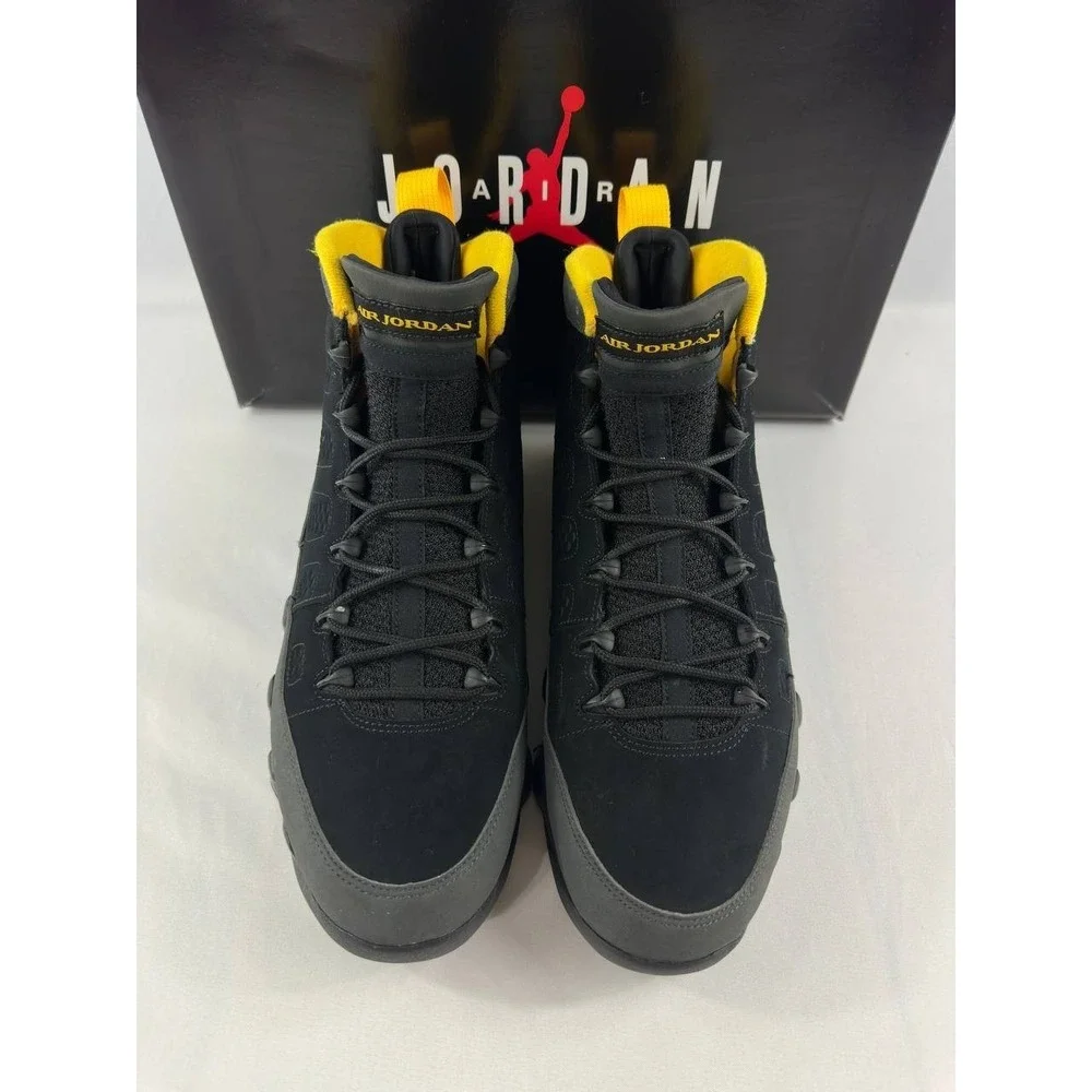 Nike Air Jordan 9 Retro 'Dark Charcoal University Gold' CT8019-070 Size 12